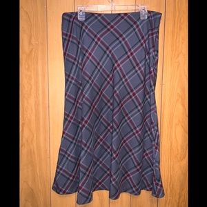 Dress Barn Plaid Skirt size 14